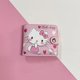 thumbnail image 1 of Sanrio-cartera corta de piel sintética para niños, cartera informal de piel sintética con tarjeta de botón para estudiantes, con diseño de Hello Kitty, Cinnamoroll Kuromi, 1 of 4