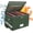 Green, variant on 5200 ° F Fireproof Document Box with Lock, Heat Insulated Collapsible File Storage Organizer with Handle, Portable Home Office File Cabinet for Hanging Letter/Legal Size Folder, Black