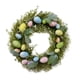 thumbnail image 4 of Corona de Pascua redonda con huevos pastel para colgar en la pared de la puerta principal, decoración verde. estilo C, 4 of 9