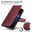 thumbnail image 5 of For Xiaomi Redmi Note 14 4G (164.84x78.15x8.16mm) Leather Case Wallet Stand Grids Imprinted Phone Co, 5 of 5