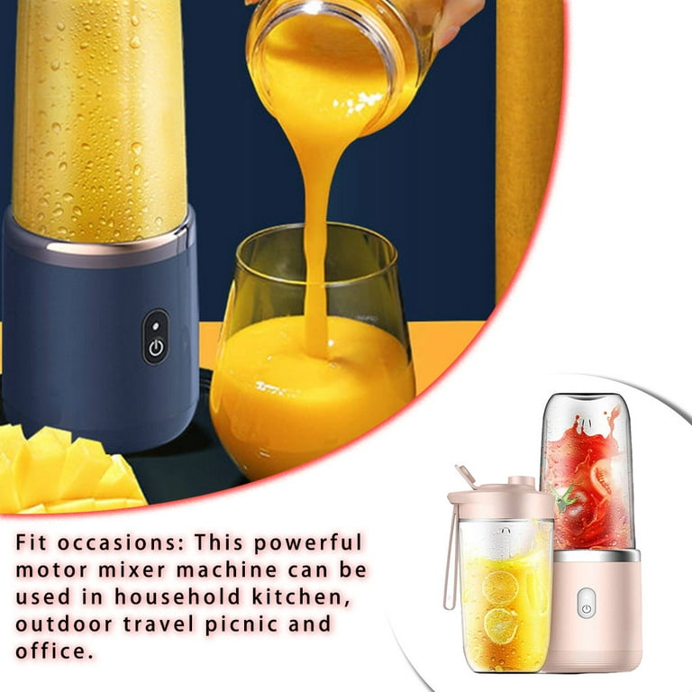 TureClos 400ML Mini Portable Automatic Juicer Cup Fruit Squeezer Electric  Blender Ice Crusher Food Juice Powerful Mixer Machines