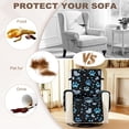 thumbnail image 5 of Yuyamidu Dog Paw Reclining Chair Covers Soft Stretch Recliner Chair Protector with Elastic Straps Breathable Lazyboy Covers Couch Chair Cover Gift for Friends, 5 of 7