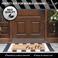 thumbnail image 7 of Nanta Cotton Black and White Striped Rug Machine Washable Indoor Outdoor Striped Outdoor Rug, 7 of 7
