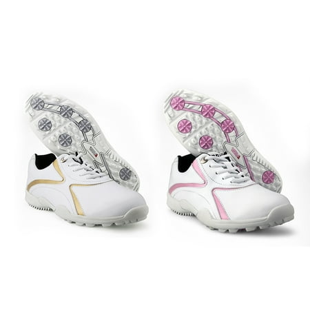 

Adult Women Golf Shoes Women Leisure Sport Sneaker Lady Waterproof Breathable Lightweight Golfing Shoes 2 Colors Size 35-39