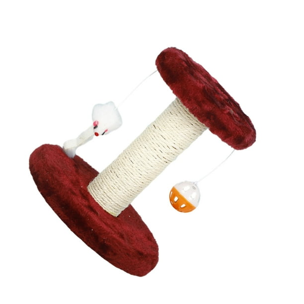 Methold Árbol único para gatos y poste rascador para saltar jugando al gato en forma de nube para un marco de entretenimiento sin fin, Juguetes para gatos vino