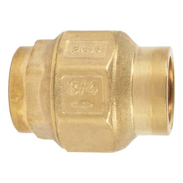válvula check resorte 3/4 de pulgada dorado coflex