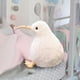 thumbnail image 3 of Juguete de peluche de pájaro Hugo Almohada de muñeca suave para dormitorio sala de estar Blanco, 3 of 9