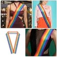 thumbnail image 7 of said LGBT Rainbow Sash Rainbow Shoulder Belt Pride Accessory Party Rainbow Sash Supply, 7 of 7