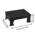 thumbnail image 3 of Cat Litter Box Step Ramp – Adjustable Non-Slip Litter Trapper Platform Reduces Tracking, Fits Automatic Litter Boxes, for Kittens & Senior Cats(6.3*12.6*16.5Inch,Sand Control Table), 3 of 3