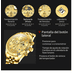 thumbnail image 4 of Relojes Lujoso Para Hombres Oro Correa Cuarzo Impermeable Xtellar dorado, 4 of 4