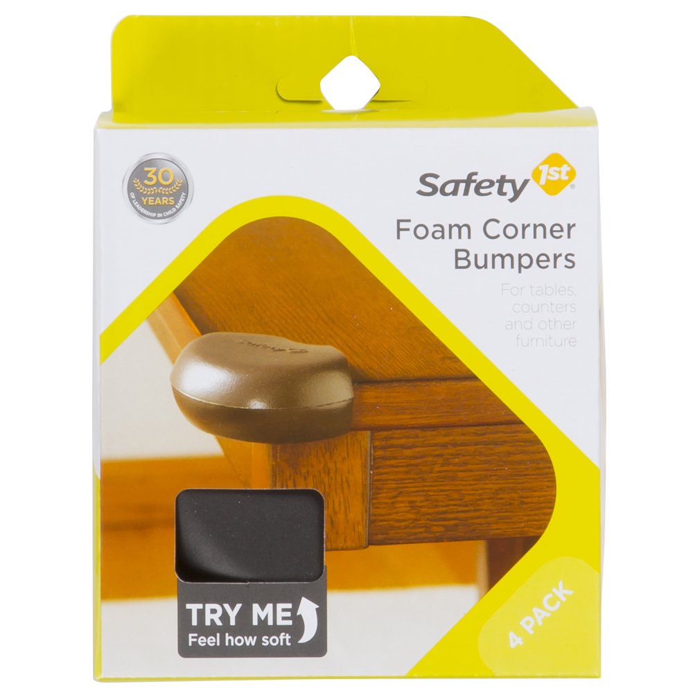 Safety 1st Foam Corner Bumper For Furniture, Espresso