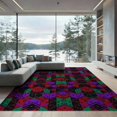 thumbnail image 2 of ODIKA 8'x10' Washable Area Rug Graphic Funky Aesthetic Streetwear Men Cartoon Anime Alt Dice Playful Expressive for Living Room, Under Sectional, Family , Durable, Non-Slip, 2 of 7