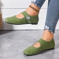 thumbnail image 4 of Ballet Flats for Women Square Toe Mary Jane Shoes Comfortable Dressy Flats Casual Office Shoes Solid Color Soft Soled Flat Shoes, 4 of 7