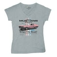thumbnail image 5 of This Is Mustang Country Women's V-Neck T-shirt Legendary Performance Pink Muscle Car Shelby Mach 1 Boss GT Licensed Tee, 5 of 7