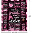 thumbnail image 6 of Yibo Breast Cancer Survivor Gifts Blanket Flannel Soft and Comfortable Anti-static Bed Sofa Blanket, 6 of 7