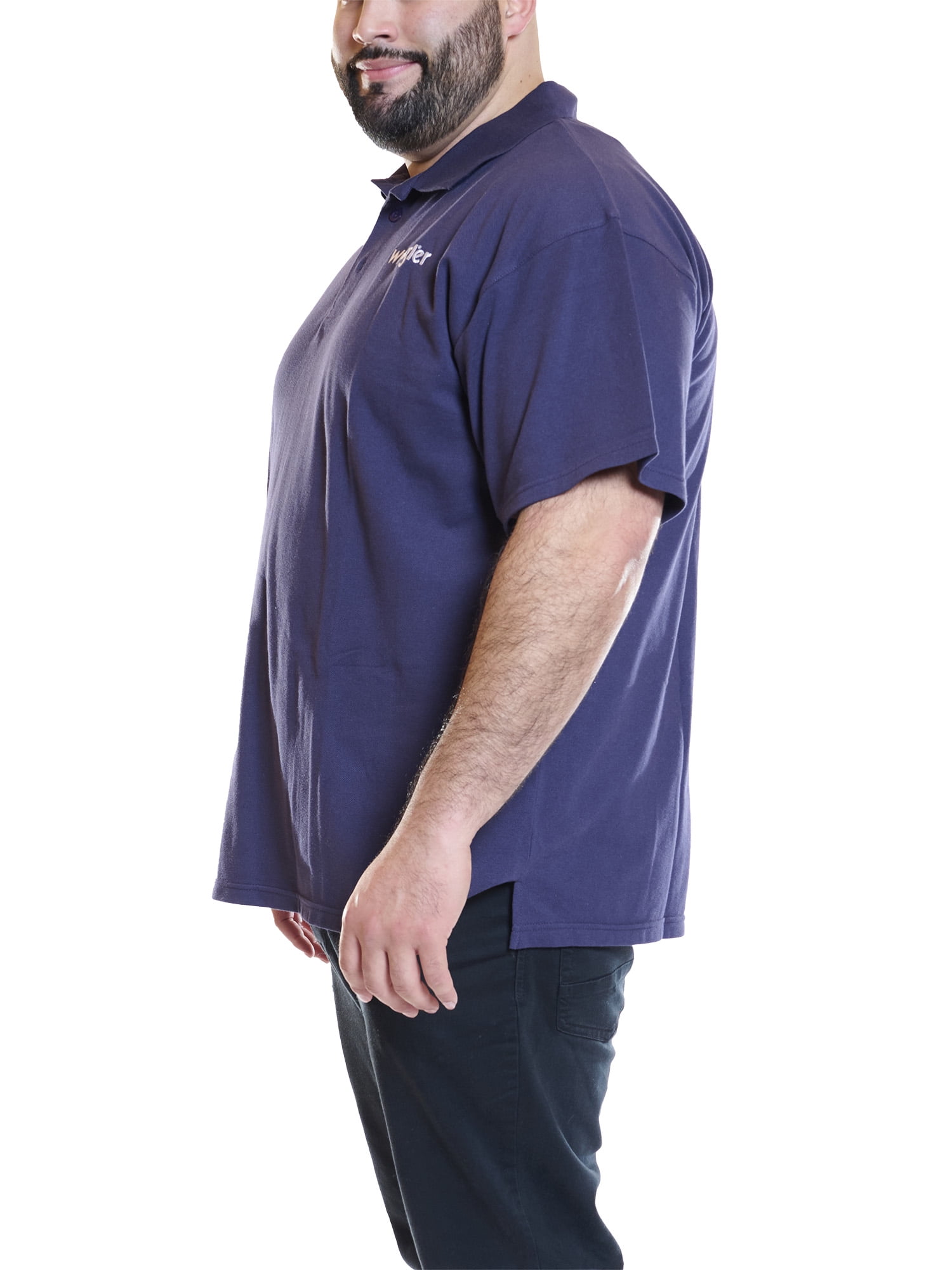 Wrangler Men's Big and Tall Short Sleeve Polo Shirt ,Big sizes up to 6XL and Tall sizes up to 4XT