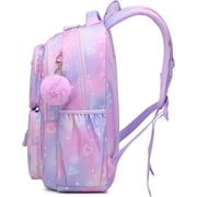 Sunyuer Stylish and Spacious Backpack, Aesthetic Backpack for Women Cute Bookbag Preppy College