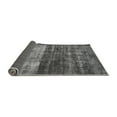 thumbnail image 2 of Ahgly Company Indoor Round Abstract Gray Modern Area Rugs, 3' Round, 2 of 4