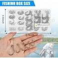 thumbnail image 5 of 170pcs Inline Single Hooks Kit Single Replacement Inline Circle Hooks with Split Rings for Hard Lures Baits Fishing Tackle, 5 of 7