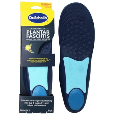Dr. Scholl’s Plantar Fasciitis Pain Relief Orthotic Insoles, Immediately Relieves Pain: Heel, Spurs, Arch Support, Distributes Foot Pressure, Women's Shoe Size 6-10, 1 Pair