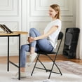 thumbnail image 5 of JIOABL 4-Piece Folding Chair Set with Non-Slip Feet, 330 lbs. Weight Capacity, for Home and Office Use, for Indoor and Outdoor Activities, Black, 5 of 8