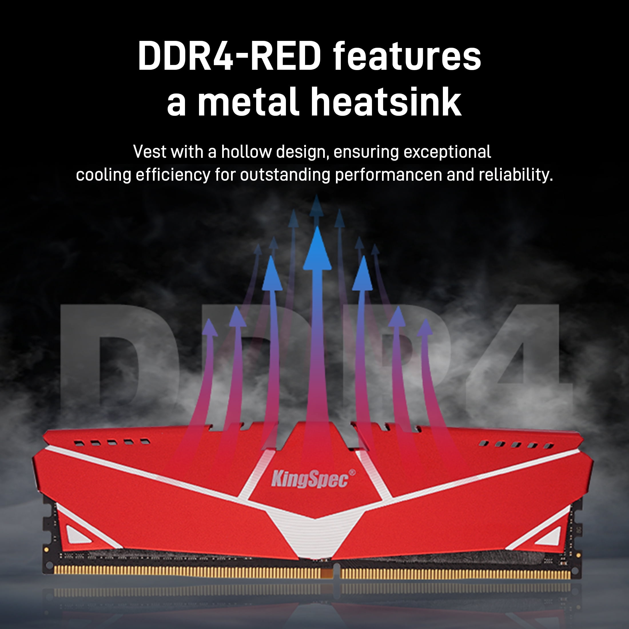 KingSpec DDR4 RAM 32GB (2x16GB) 288-Pin DDR4 SDRAM Memory Module 3200 MHz 288-Pin UDIMM with Heatsink for Computer Desktop PC Memories Module Gaming