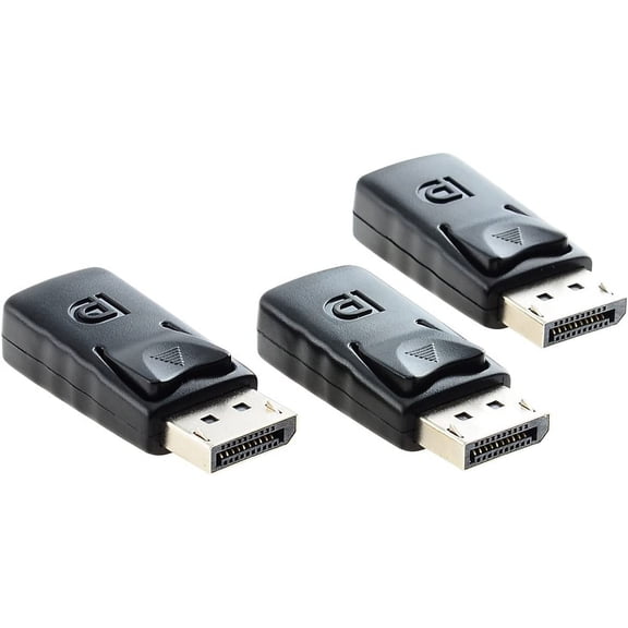 THONZER DisplayPort Headless Ghost Display Emulator for PC 4K DP Dummy Plug 3840x2160@17Hz-3 Pack