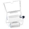 thumbnail image 4 of GROWTH TANK Suggestion Box Lockable Multipurpose Donation Case for Tabletop Shop Charity Transparent, 4 of 7