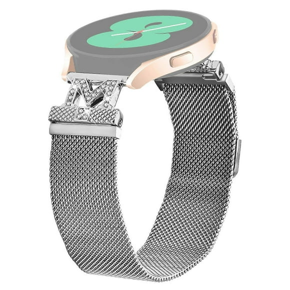 For Coros Pace 2 Bands Stainless Steel M-Type Milanese Watch Band Silver Wrist Strap