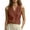 Brown, variant on Cmfcve V Neck Tank Tops for Women Cotton Pleated Front Sleeveless Blouse Dressy Casual Lightweight Summer Shirts