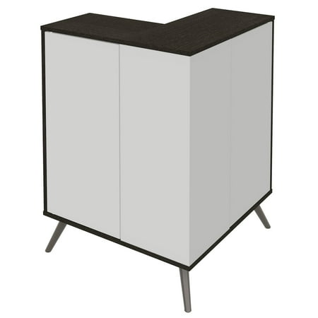 Bestar Small Space Krom Outer Corner Accent Table Walmart Com