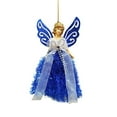 thumbnail image 1 of Christmas Tree Topper Angel Ornament - Plastic, Cute Design, With Hanging Rope, Suitable for Christmas Tree/Tabletop, Ideal Gift for Kids, 1 of 4