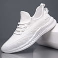 thumbnail image 1 of Zapatos casuales para hombre, zapatillas de deporte de moda para hombre, zapatos para hombre, zapatos de tela de malla transpirable tejida voladora, 1 of 5