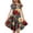 Sky Blue, variant on Ruyang Teen Girls 4th of July Dresses American Flag Print Ruffle Sleeve Dresses Summer Patriotic A-line Swing Dresses