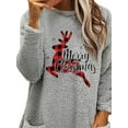 thumbnail image 3 of Gvmfive Womens Christmas Sweatshirt Furry Holiday Pullover Tops, 3 of 4