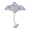 White, variant on mdesiwst Plush Manta Ray Dog Chew Toy with Cotton Rope Squeaky Stuffed Sea Animal Plushie Boredom Reduction Dog Teething Interactive Toy
