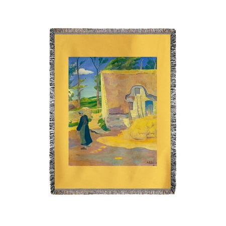 Les Paul 60 Farmhouse at Le Pouldu - Masterpiece Classic - Artist: Paul Serusier c. 1890 (60x80 Woven Chenille Yarn Blanket) ()