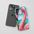 thumbnail image 3 of Flamingo For All iPhone Series Protective Phone Case Tropical Beach Pink Multi-Color, 3 of 7