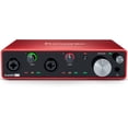 thumbnail image 4 of Focusrite Scarlett 4i4 USB Audio/MIDI Interface (3rd Gen) Bundle with Studio Monitor Headphone & 4x XLR-XLR Cable, 4 of 8