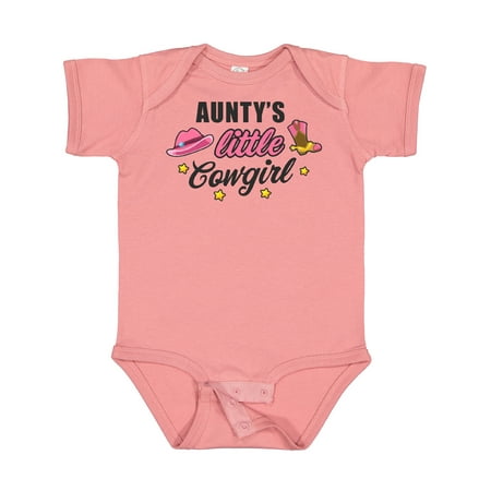 

Inktastic Auntys Little Cowgirl with Cowgirl Hat and Boots Gift Baby Girl Bodysuit