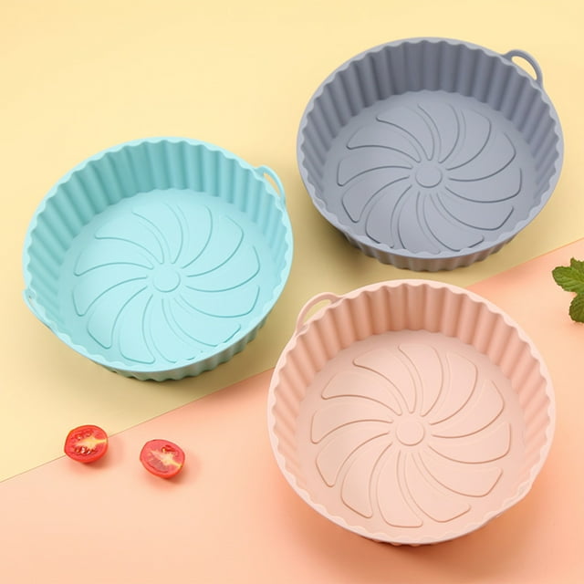 Fiudx Bandeja Flexible para Hornear, Gel de Sílice Resistente a Altas Temperaturas, Antiadherente y Fácil de Limpiar, Versátil para Hornos y Freidoras, con Separación de Aceite, Tamaño de 7,87 X 7,87