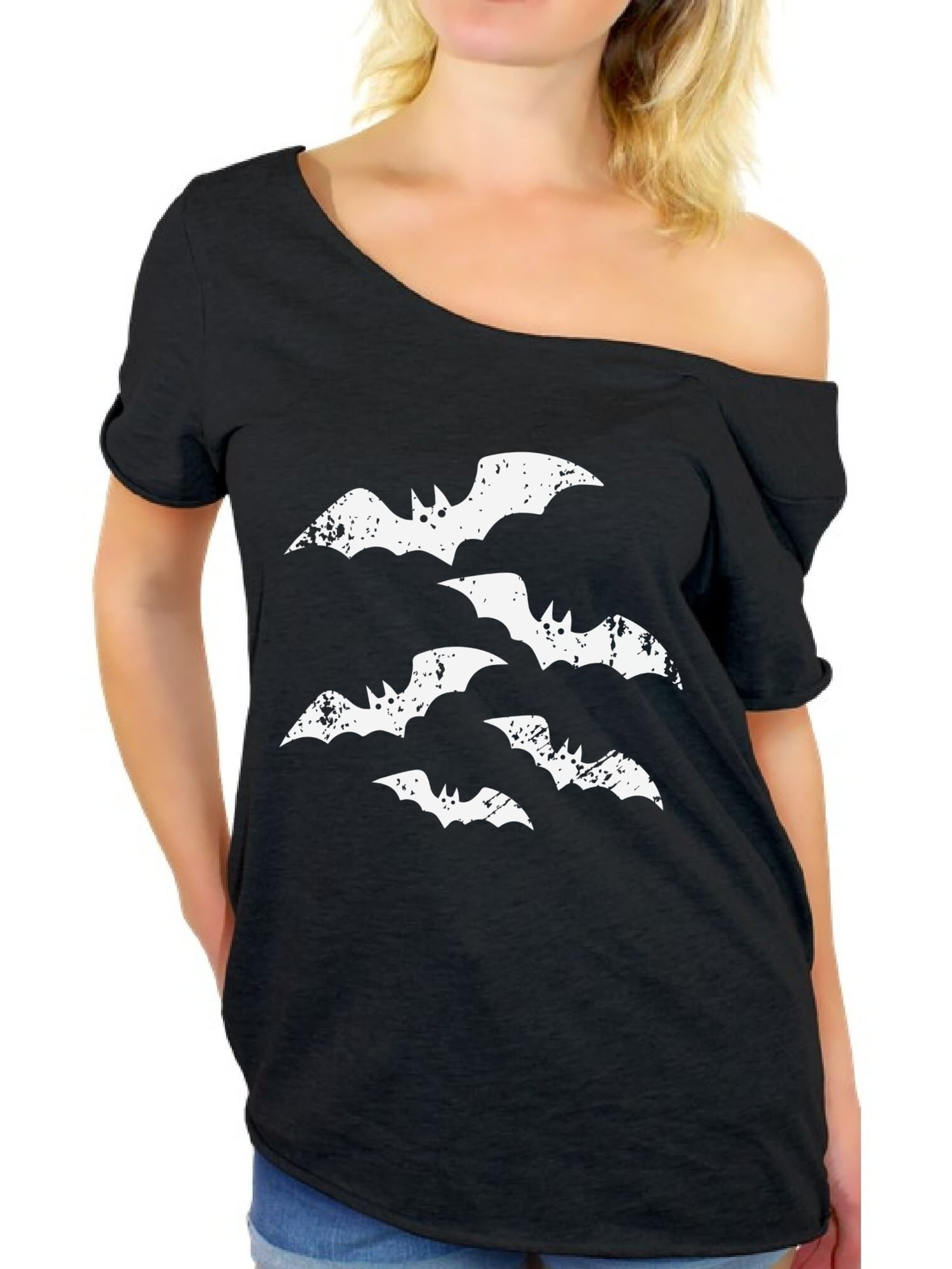 Ladies Womens Spooky Cutie Halloween Baggy Short Sleeve Oversized T Shirt Top