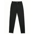 thumbnail image 4 of Women's Stretch Skinny Jeans - Elastic Waistband Solid Color Slim Fit Denim Pants, 4 of 6