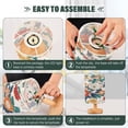 thumbnail image 3 of Yayeee Table Lamp for Bedroom Nightstand LED Portable Bedside Warm Light, Colorful Flowers Pattern, 3 of 7