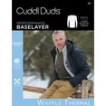 thumbnail image 4 of Men's Cuddl Duds® Midweight Waffle Thermal Performance Base Layer Crew Top Color: Dark Olive Size: L, 4 of 4
