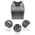 thumbnail image 2 of SlimPro 1 Piece Basic Crop Tank Tops Sleeveless Racerback Crop Sport Top for Women, 2 of 7