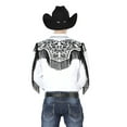 thumbnail image 2 of El Señor de los Cielos Embroidery Shirt White/Black 44223, 2 of 2