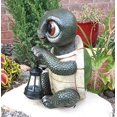 thumbnail image 3 of Ebros Gift Adorable Baby Turtle Tortoise Holding Solar Lantern Garden Path Lighter Statue, 3 of 8