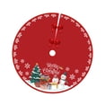 thumbnail image 2 of Cubierta de base para falda de árbol de Navidad de 90 cm, decoración navideña, falda para árbol de Navidad Estilo D, 2 of 9
