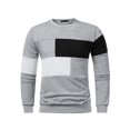 thumbnail image 2 of DPTALR Chandail Décontracté pour Hommes Chandail à Manches Longues Patchwork Col Rond Chandail en Molleton de Sport, 2 of 9